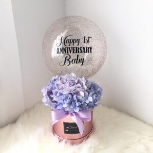 Glitter Hydrangea Bucket